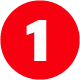 Number one icon graphic