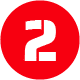Number two icon graphic