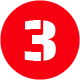 Number three icon