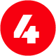 Number four icon graphic